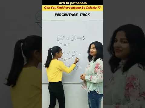 😲Can You Find Percentage So Quickly?? Percentage Trick #mathstricks #shorts #percentage #shortsfeed