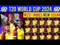 West Indies T20 Squad For T20 World Cup 2024 || West Indies Squad For t20 World Cup ||