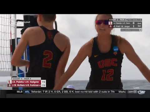 Women's Beach Volleyball NCAA Tournament: USC 1, FSU 3 - Highlights 5/4/18