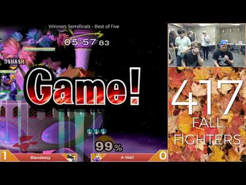 417 Fall Fighters Melee Singles - Blandeezy (Fox) vs. A-Wall (Peach) - Winners Semis