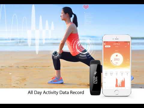 J-style 1618 CE RoHS Heart Rate Monitor Strap Fitness Calories Smart Wristwatch