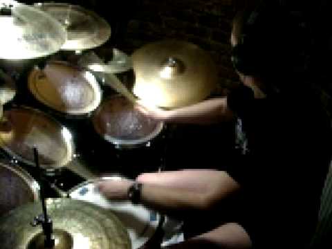 Marcin (Abażur) of Self Hate recording "Czarne worki smierci" (Black bags of death)