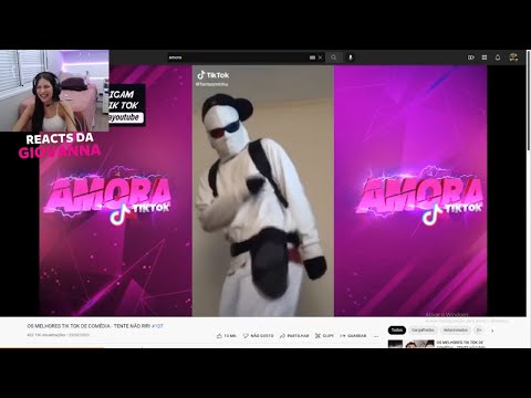 GIOVANNA REAGINDO OS MELHORES TIK TOK DE COMÉDIA - TENTE NÃO RIR! #107