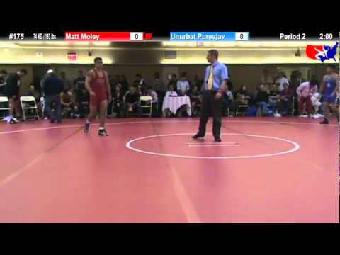 NYAC FS 74 KG / 163 lbs: Matt Moley vs. Unurbat Purevjav