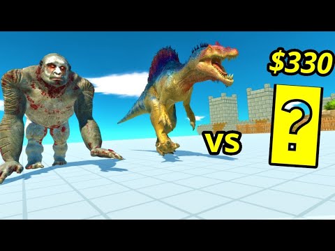 Spinosaurus and old goro vs random unit same price animal revolt battle simulator