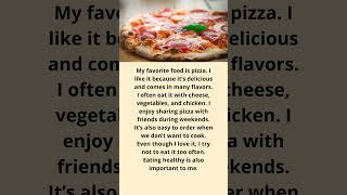English Shadowing Practice 🍕 | Favorite Food Topic | B1 Level #shorts