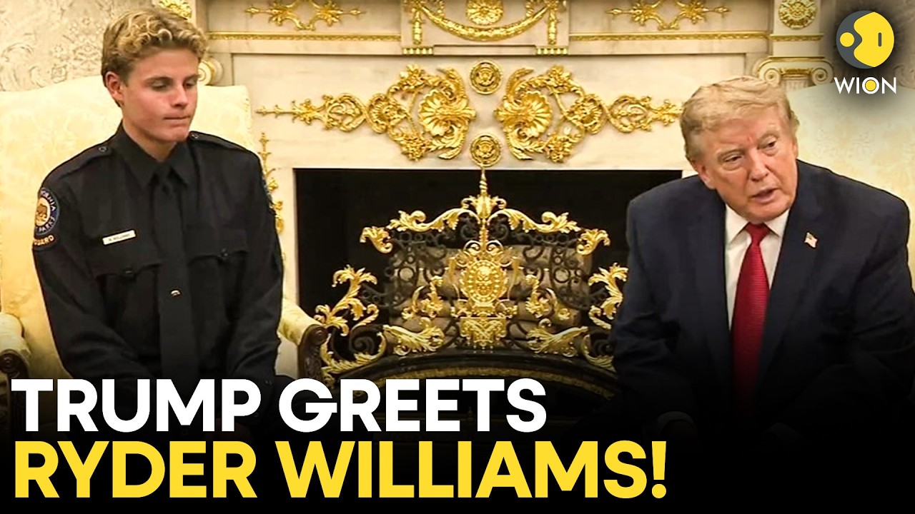 Trump Meets Ryder LIVE: US President Donald Trump Greets 16-Yr-Old Lifeguard Ryder Williams | WION