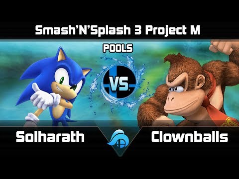 Smash n Splash 3 Project M Singles Pools - Solharath (Sonic) vs. Clownballs (Donkey Kong)