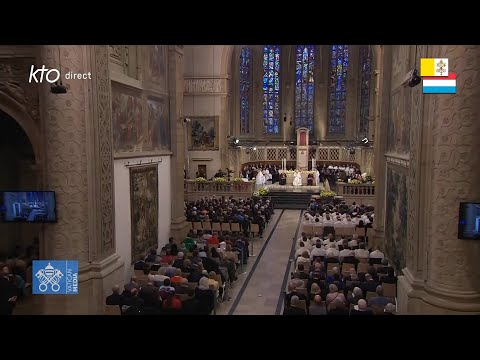 Rencontre avec la communauté catholique à la cathédrale Notre-Dame de Luxembourg