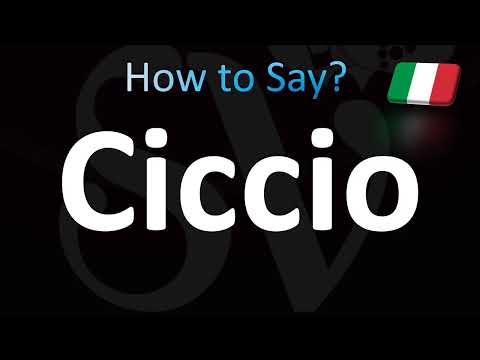 How to Pronounce ''Ciccio'' Correctly! (Italian)