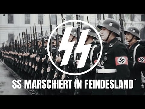 SS MARSCHIERT IN FEINDESLAND|WW2 color Footage