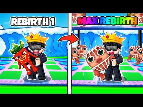 I Completed NOOB to MAX REBIRTH in Escape Tsunami for Brainrots