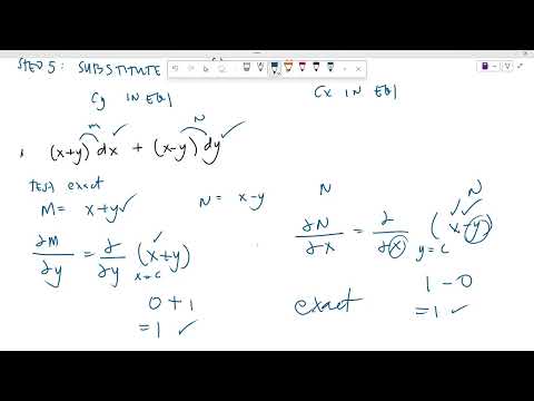 DIFFERENTIAL EQUATIONS: EXACT DIFFERENTIAL EQUATIONS
