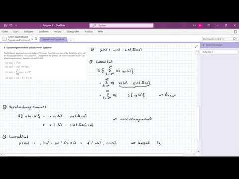 Übung "Signale und Systeme - Teil 1", Aufgabe 3