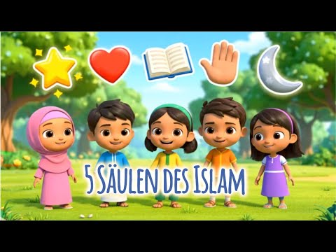 Die fünf Säulen des Islam | islamisches Kinderlied zum Mitsingen 🌙✨