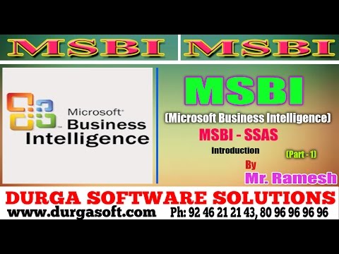 MSBI-Tutorial || Online-Schulung || MSBI - SSAS-Einführung Teil 1 von Ramesh
