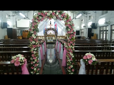 Church decoration/flowers work/church marriage decoration/best events management