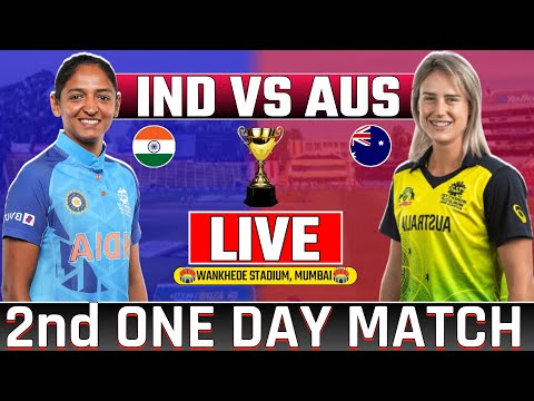 LIVE India womens vs Australia womens 2nd odi match | today live cricket indw vs ausw | #indwvsausw