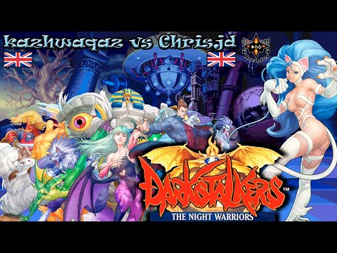 Darkstalkers - Vampire: The Night Warriors (1994): kazhwaqaz (UK) vs. Chrisjd (UK), online Fightcade