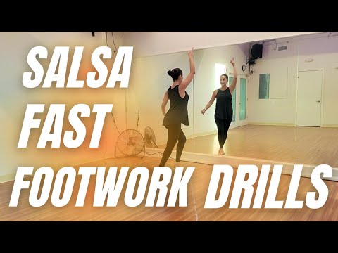 salsa fast footwork drills / dance workout / salsa steps / salsa class