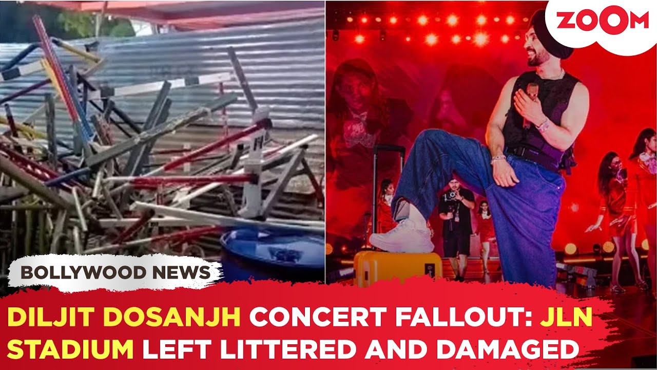 SHOCKING aftermath of Diljit Dosanjh concert leaves JLN stadium in SHAMBLES, athletes pay the price