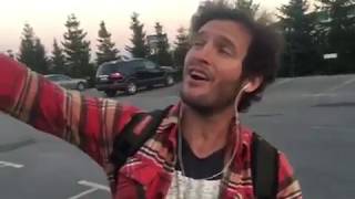 Angel Bonanni on the set of \