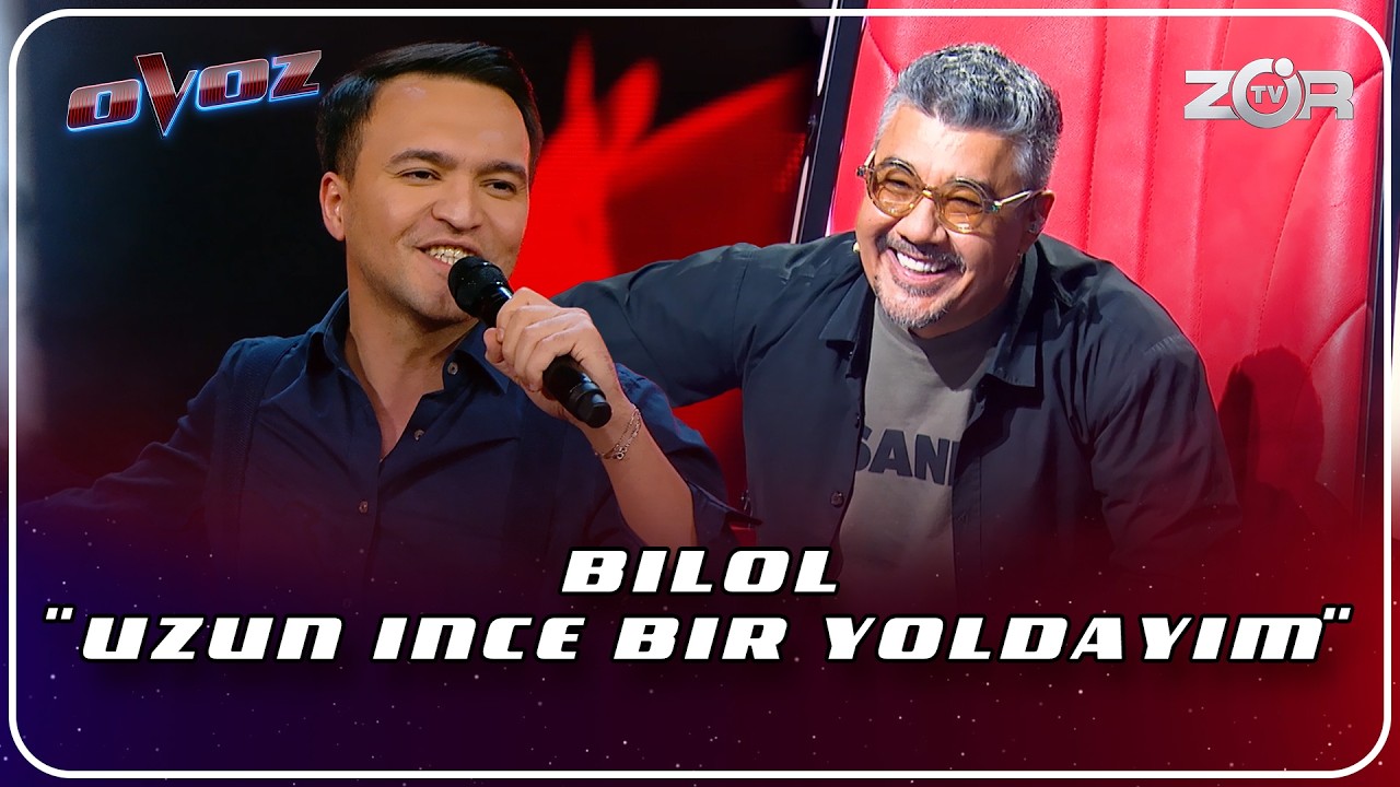 Ovoz 2-mavsum - BILOL | UZUN INCE BIR YOLDAYIM - TURK XALQ QO‘SHIG‘I @TheVoiceofUzbekistan​