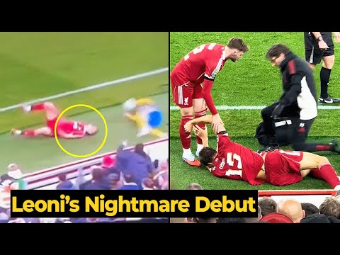 Giovanni Leoni suffered an injury after making this tackle on his DEBUT for Liverpool vs Southampton