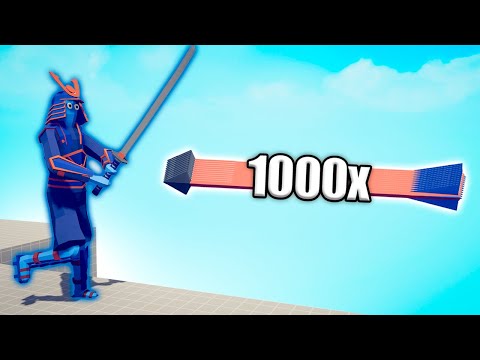 SAMURAI GIANT vs 1000x OVERPOWERED UNITS - TABS | Totally Accurate Battle Simulator 2025