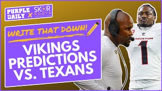 Minnesota Vikings predictions vs. Texans: Jalen Nailor, Stefon Diggs and more