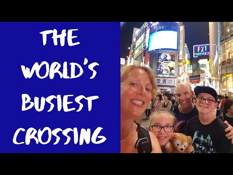 The famous Shibuya crossing, Tokyo Japan