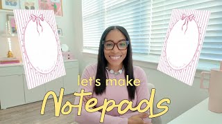 Steal My Vendor 🌸 How I Design Custom Notepads Using CANVA | Stationery Small Business
