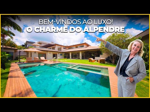 Casa térrea com vista permanente para a reserva à venda no Tamboré 10, Alphaville