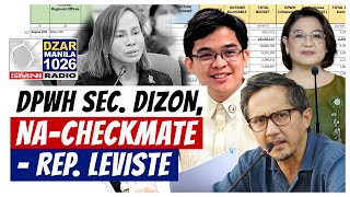 #SonshineNewsblast: Rep. Leviste, tinawag na “checkmate” si DPWH Sec. Dizon