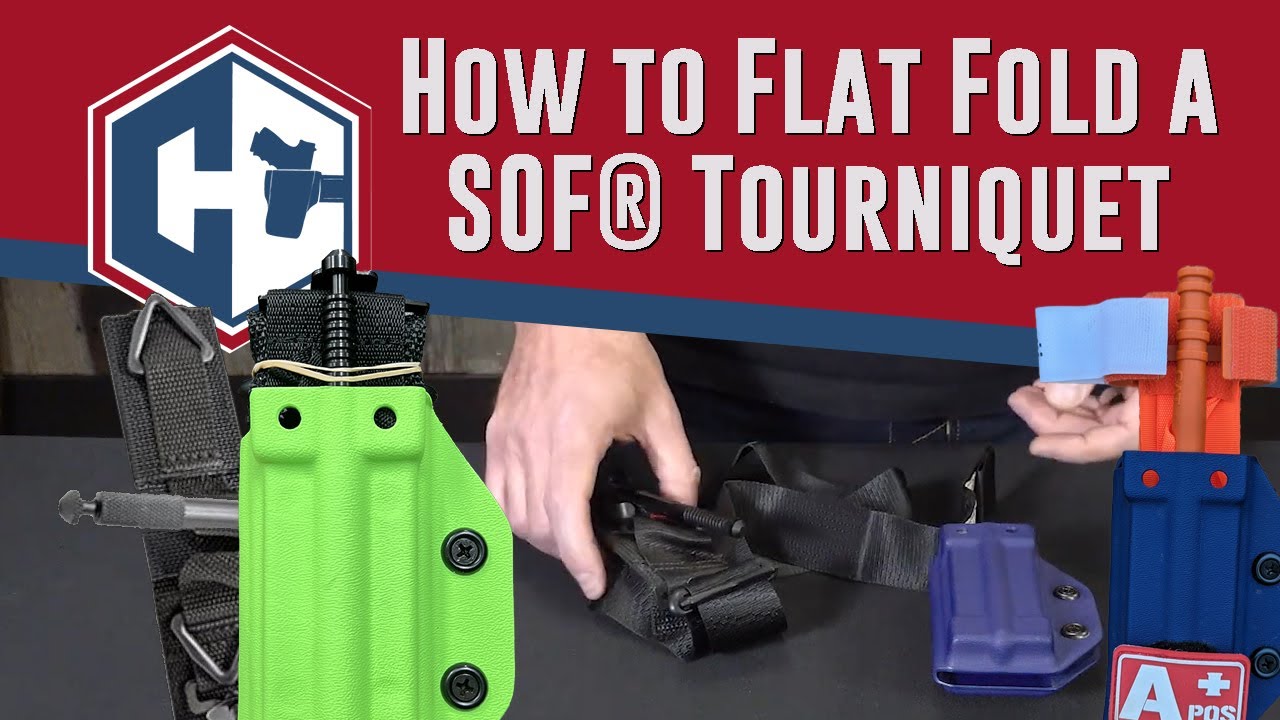 How to Flat Fold a SOF® Tourniquet for a Riker Tourniquet Belt Carrier from KSG Armory