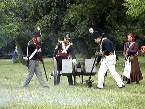 The KIng's German Artillery in action