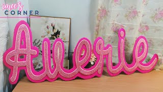 DIY Backdrop Name Ideas Tutorial || Name Backdrop Using Cardboard