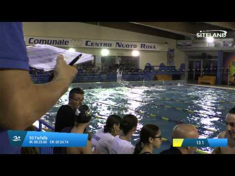 Serie 1 dei 50 Farfalla Juniores Maschi - Meeting di Halloween 10Trofeo citta' di Rosa'