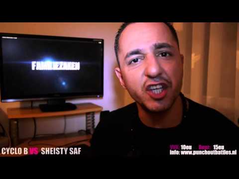 Promo: Sheisty Saf VS Cyclo B  Maart Madness www.punchoutbattles.nl