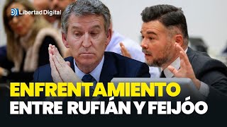 Enfrentamiento completo entre Rufián y Feijóo en la comisión de la Dana