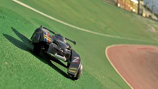 【Mini 4WD】 400m: affiancando il Back Brader autonomo su mega pista inclinata