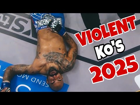The Most VIOLENT MMA KNOCKOUTS Of 2025
