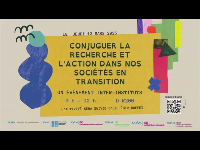 Conjuguer la recherche et l’action dans nos sociétés en transition