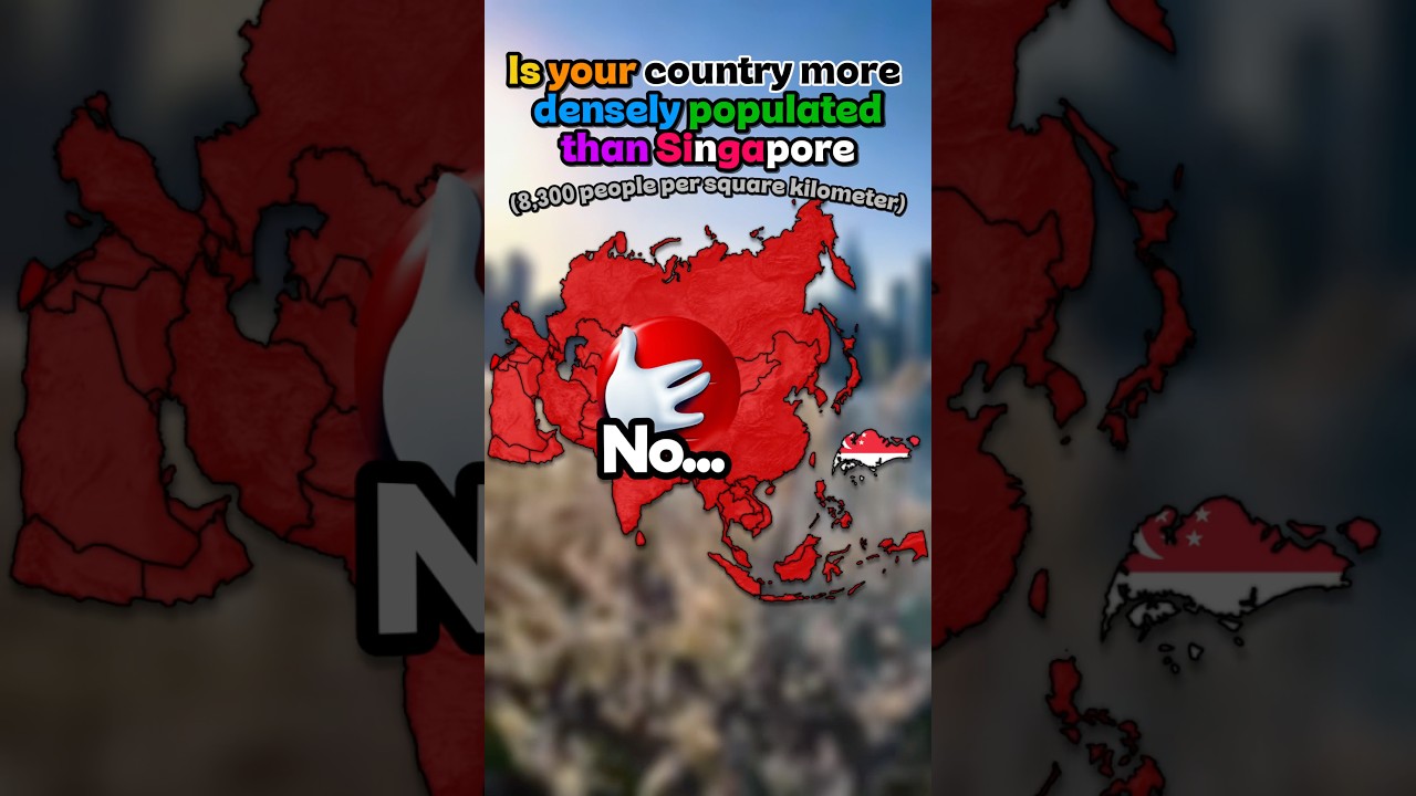 Is your country … than Singapore #geography #europe