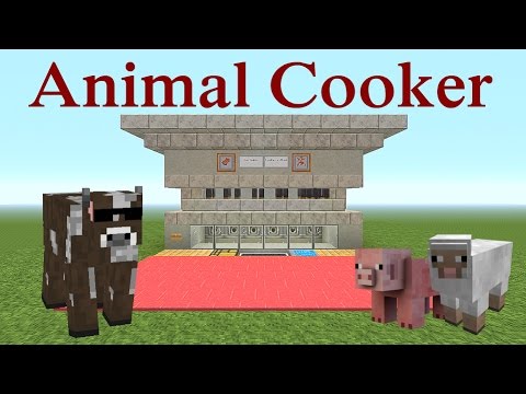 K1 Inc. - Minecraft Tutorial : Animal Cooker Sheep Cow or Pigs