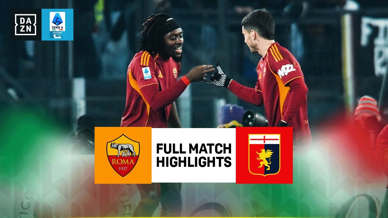 Roma vs Genoa | Lega Serie A Highlights | Matchweek 17 | 2025-2026