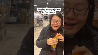 How German supermarkets sell orange juice