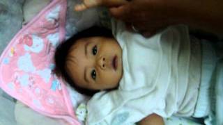 Eating milk? impossible...but not for samantha marie.