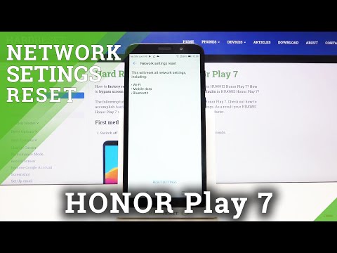 How to Restore Wi-Fi Defaults in Honor Play 7 - Reset Network Settings