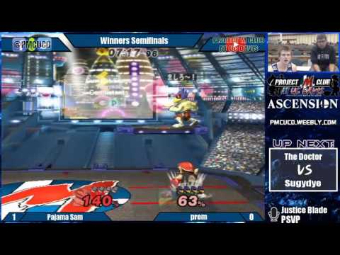 "Ascension 10/1/16" - Pajama Sam/Matasd (Wario) v. prem (Falco) - Winners Semis